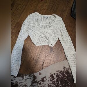 Crochet bolero cover up